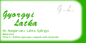 gyorgyi latka business card